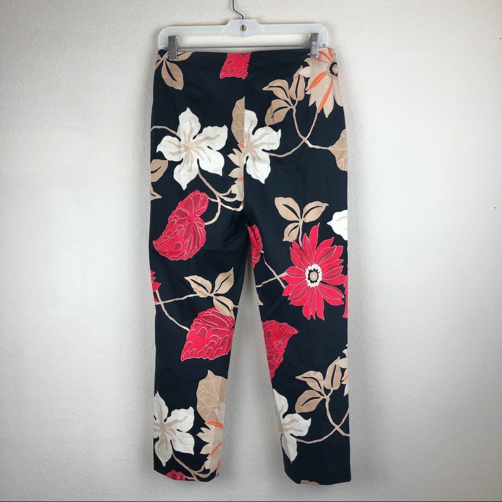 Cache | Floral Pattern Ankle Pants - image 3